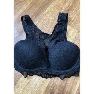 Black High-Neck VS PINK Bralette